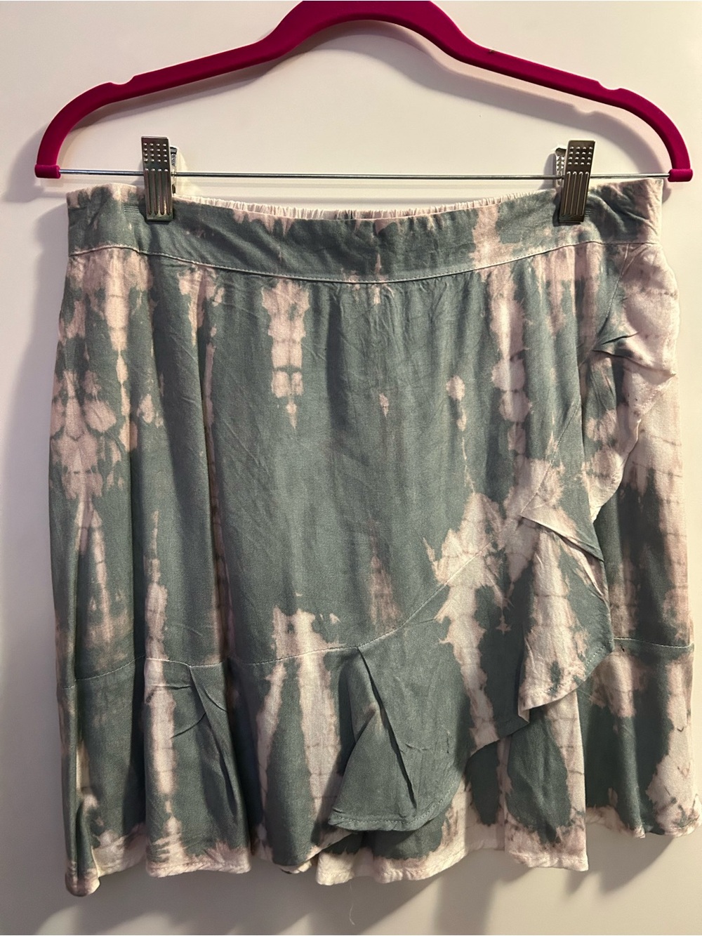 Tie dye mini skirt